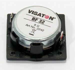 Visaton BF 32 - 8 Ohm 1.3 inch 3.2 cm Breedband-luidspreker 2 W 8 Ω Zilver