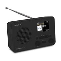 TechniSat TECHNIRADIO 6 IR - draagbare internetradio (DAB+, FM, WLAN, Bluetooth, kleurendisplay, wekker, favorietengeheugen, 3 watt RMS) zwart