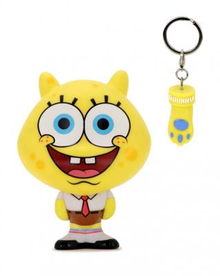 Kidrobot sleutelhanger Spongebob 10,2 cm vinyl geel Kidrobot sleutelhanger Spongebob 10,2 cm vinyl geel