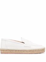 Gianvito Rossi espadrilles en raphia tressé - Blanc