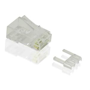 Value 21.99.3064 VALUE Modular Plug niet afgeschermd, cat. 6/6A, 100 stuks 21.99.3064 Stekker, recht Transparant 100 stuk(s)