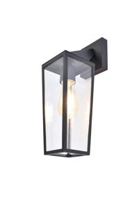 Lutec PINE 5296602012 Buitenlamp (wand) E27 Zwart