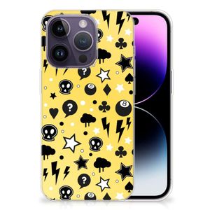 Silicone Back Case Apple iPhone 14 Pro Punk Geel