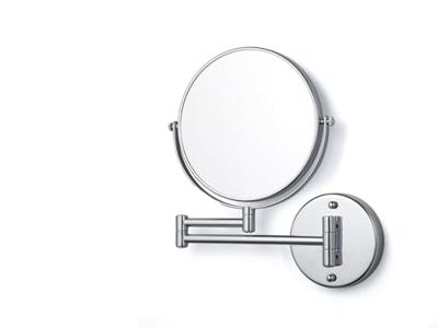 tesa VISIOON Draaibare Cosmeticaspiegel met 5x Vergroting - Dubbelzijdige Make-up Spiegel voor Wandmontage - Zonder Boren te Bevestigen op Tegels, Metaal en Andere Oppervlakken - 30 x 48 cm