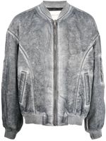 1017 ALYX 9SM veste bomber à texte imprimé - Gris