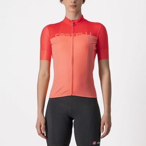 Castelli Velocissima korte mouw fietsshirt roze dames M