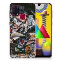 Samsung Galaxy M31 Siliconen Hoesje met foto Badges