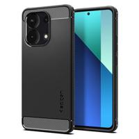 Xiaomi Redmi Note 13 4G Spigen Rugged Armor TPU Hoesje - Zwart