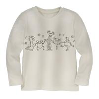 Shirt met lange mouw om in te kleuren monsters, natuurwit 122/128