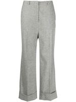 Fabiana Filippi pantalon de tailleur à plis marqués - Gris