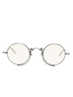 Matsuda lunettes de soleil teintées à monture ronde - Argent