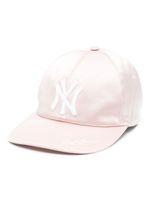 Ralph Lauren Collection casquette en satin à logo NY - Rose