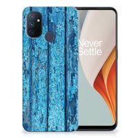 OnePlus Nord N100 Bumper Hoesje Wood Blue