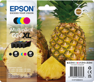 Epson 604XL inktcartridge 4 stuk(s) Origineel Hoog (XL) rendement Zwart, Cyaan, Magenta, Geel