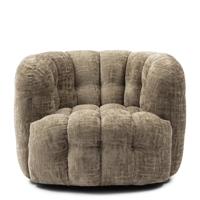 Rivièra Maison Fauteuil Arosa Chenille - Taupe - thumbnail