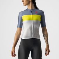 Castelli Aero Pro W fietsshirt korte mouw zilvergrijs dames XL - thumbnail