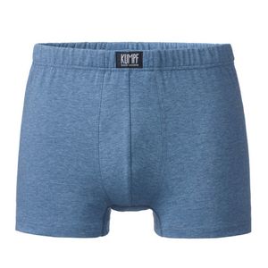 Boxershort van bio-katoen met elastaan, jeansblauw-gemêleerd Maat: 8