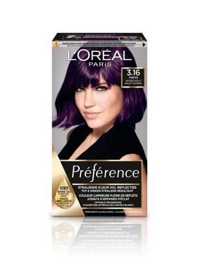 L’Oréal Paris Préférence Infinia 3.16 Deep Purple P38 haarkleuring Violet L’Oréal Paris Préférence Infinia 3.16 Deep Purple P38 haarkleuring Violet