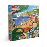 eeBoo - Puzzel - Strand, 1000 stukjes
