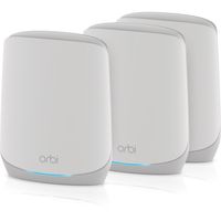 Netgear ORBI RBK763s Tri-band Mesh WiFi 6 Systeem mesh router 1x ORBI-router (RBR760) + 2x ORBI-satelliet (RBS760), Dekking tot 525 m²