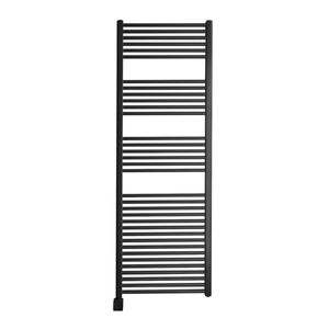 Sanicare elektrische design radiator 60x172cm zwart met Bluetooth en thermostaat links zwart