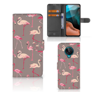 Xiaomi Poco F2 Pro Telefoonhoesje met Pasjes Flamingo