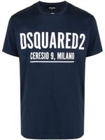 DSQUARED2 t-shirt en coton à logo imprimé - Bleu - thumbnail