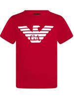 Emporio Armani Kids t-shirt à logo imprimé - Rouge - thumbnail