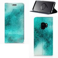 Bookcase Samsung Galaxy S9 Painting Blue