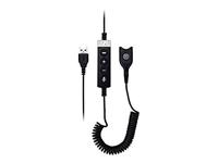 EPOS USB-ED CC 01 MS - Microsoft Teams Gecertificeerde Adapterkabel, USB naar Easy Disconnect, Compatibel met IMPACT 600 en 200 Serie