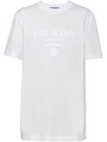 Prada t-shirt à broderies - Blanc - thumbnail