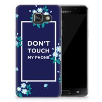 Samsung Galaxy A3 2016 Silicone-hoesje Flowers Blue DTMP - thumbnail