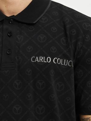 Carlo Colucci / poloshirt Polo in zwart