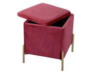 Leitmotiv Snog opbergkruk (Kleur zitting: bruin)