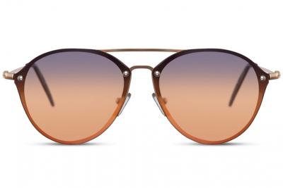 CWI zonnebril piloot volledig omrand cat. 3 goud/goud