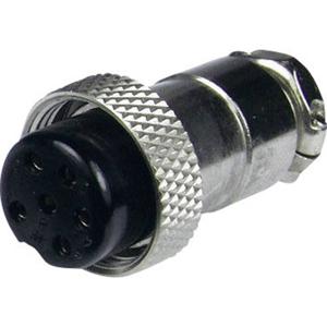 Cliff FC684212 Miniatuur-DIN-connector Bus, recht Aantal polen: 2 Zilver 1 stuk(s)