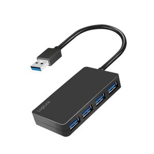 LogiLink UA0396 interface hub USB 3.2 Gen 1 (3.1 Gen 1) Type-A 5000 Mbit/s Zwart