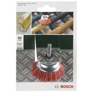 Bosch Accessories 2609256523 Komborstels voor boormachines - nylondraad met korundsteen schuurmiddel K80, 50 mm Schacht-Ø 6 mm 1 stuk(s)