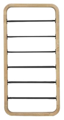 Light & Living Wijnrek Sorrento 80cm, donker grijs+hout