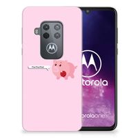 Motorola One Zoom Telefoonhoesje met Naam Pig Mud - thumbnail