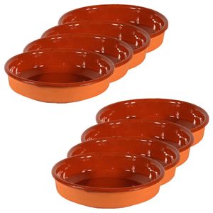 Set van 8x tapas bakjes/schaaltjes Sevilla 16 cm en 14 cm