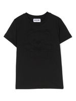 Moschino Kids t-shirt en coton à logo embossé - Noir