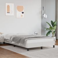 Bedframe kunstleer wit 120x200 cm