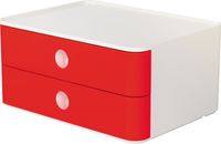 HAN HA-1120-17 Smart-box Allison Met 2 Lades Kersen Rood, Stapelbaar - thumbnail