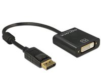 Delock 62601 Adapter DisplayPort 1.2 male > DVI female 4K Passief zwart