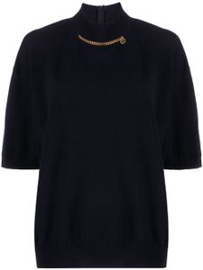 Stella McCartney Falabella high-neck wool blouse - Bleu