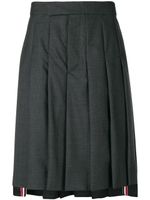 Thom Browne Classic-Rise Pleated Skirt - Gris