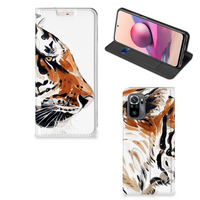 Bookcase Xiaomi Redmi Note 10 4G | 10S | Poco M5s Watercolor Tiger