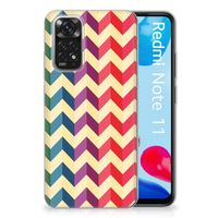 Xiaomi Redmi 10 | Redmi Note 11 4G TPU bumper Zigzag Multi Color