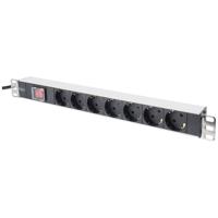 Digitus DN-19 PDU-7S 19 inch Stekkerdoos voor patchkast Geaarde contactdoos Met schakelaar - thumbnail